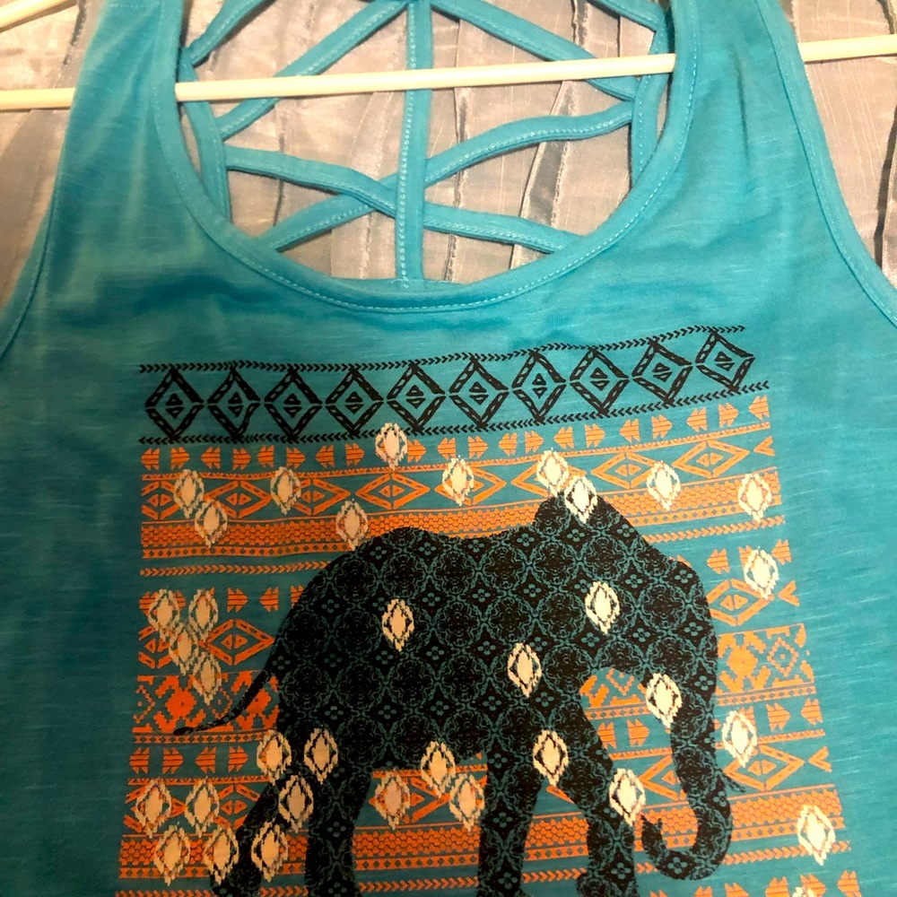 Teal color top